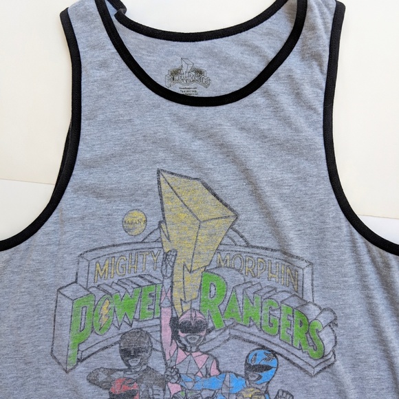 Mighty Power Rangers Retro Tank Top - Picture 2 of 5